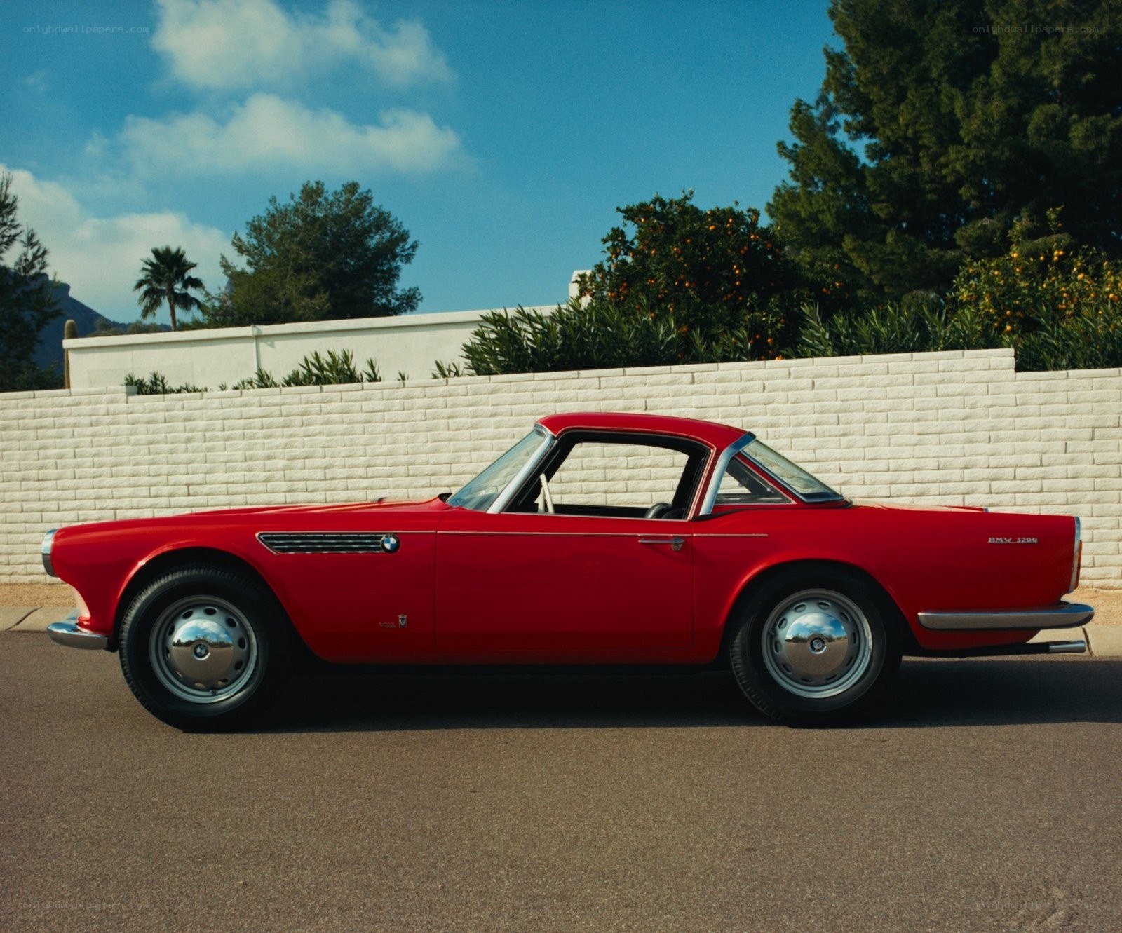 Red BMW 503 convertible