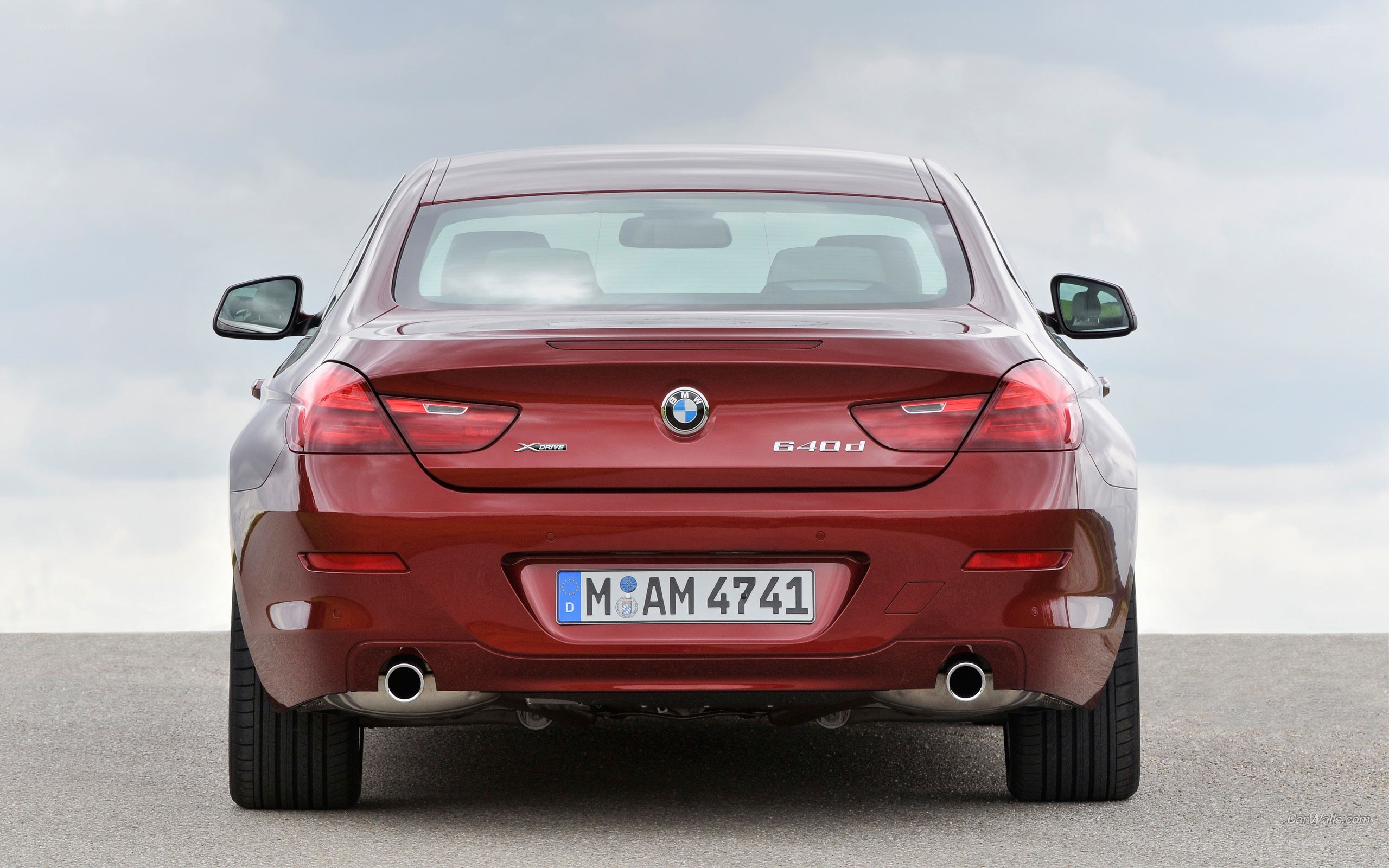 red bmw 640d xdrive
