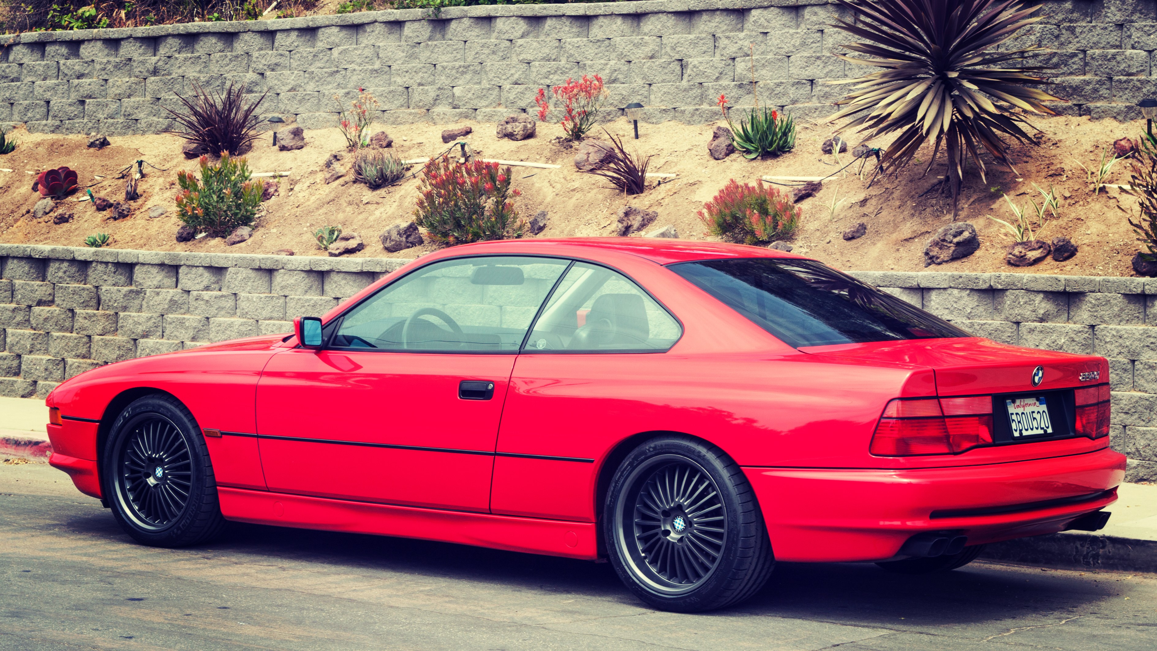 Red BMW 8 Series coupe