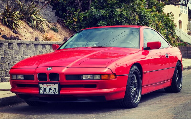 Red BMW 8 Series