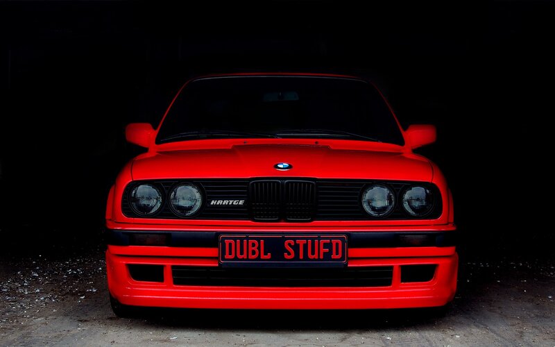Red BMW Car — Dramatic, Photograph, License Plate