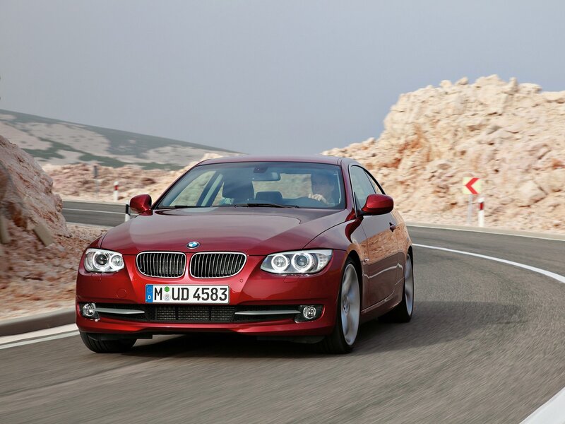 Red Bmw Car — Dynamic, Afternoon, Photograph, Road, Rocky Hill