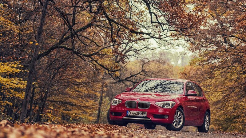 Red BMW Car — Serene, Autumn
