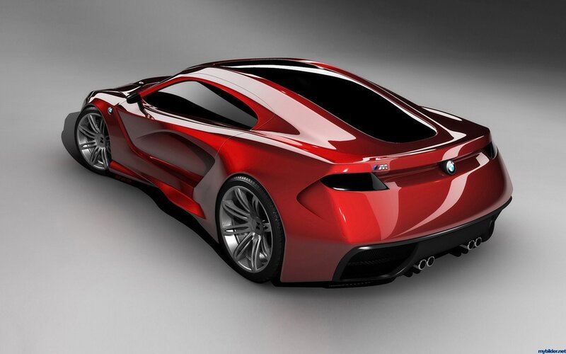 red bmw concept car