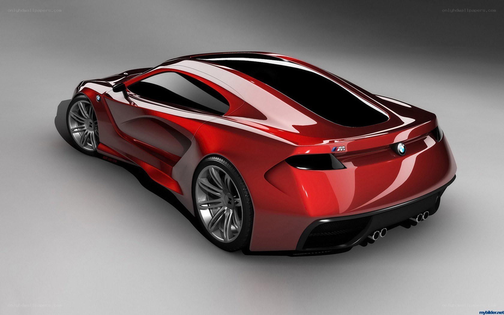 red bmw concept car