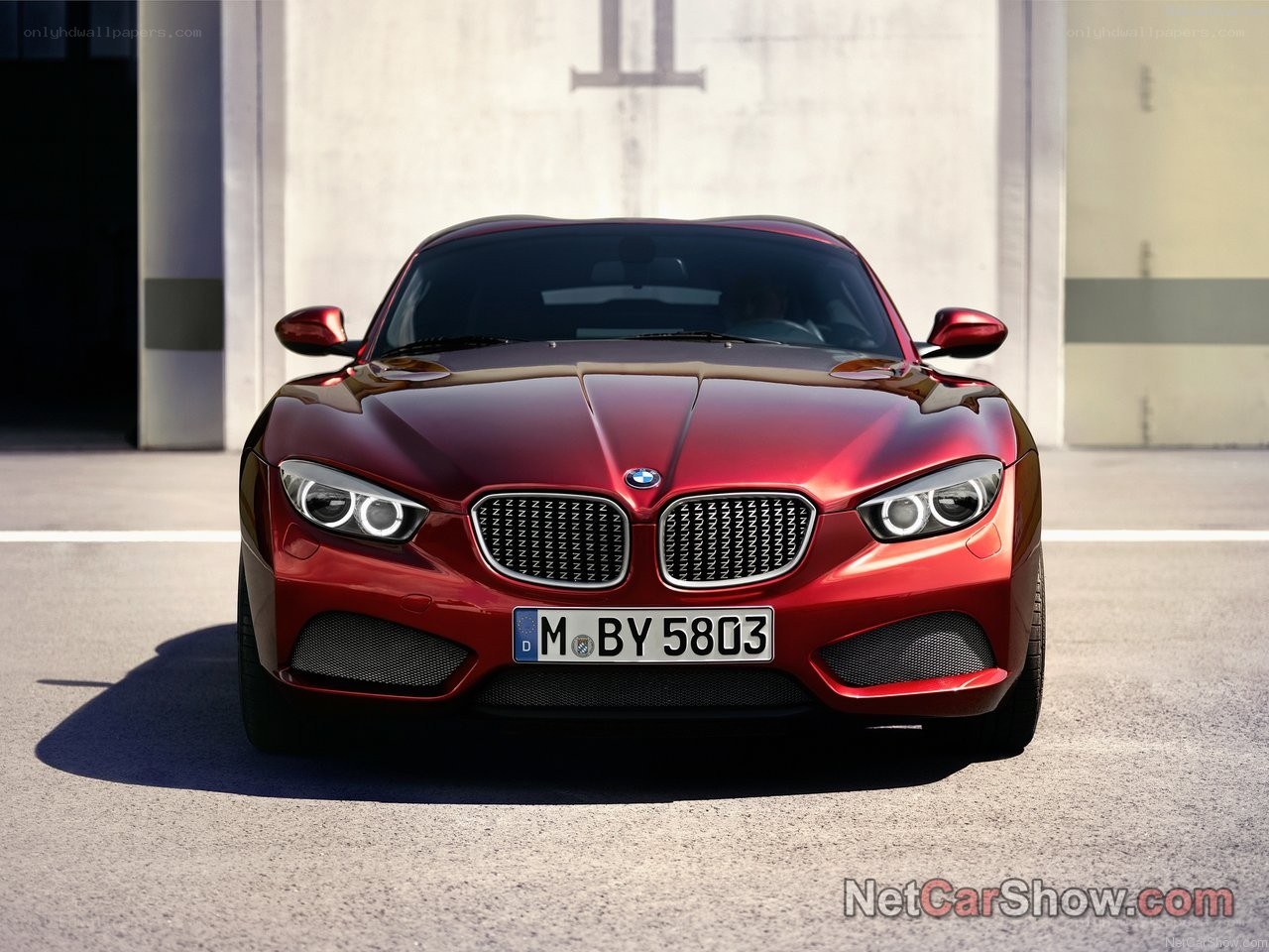 red bmw concept car