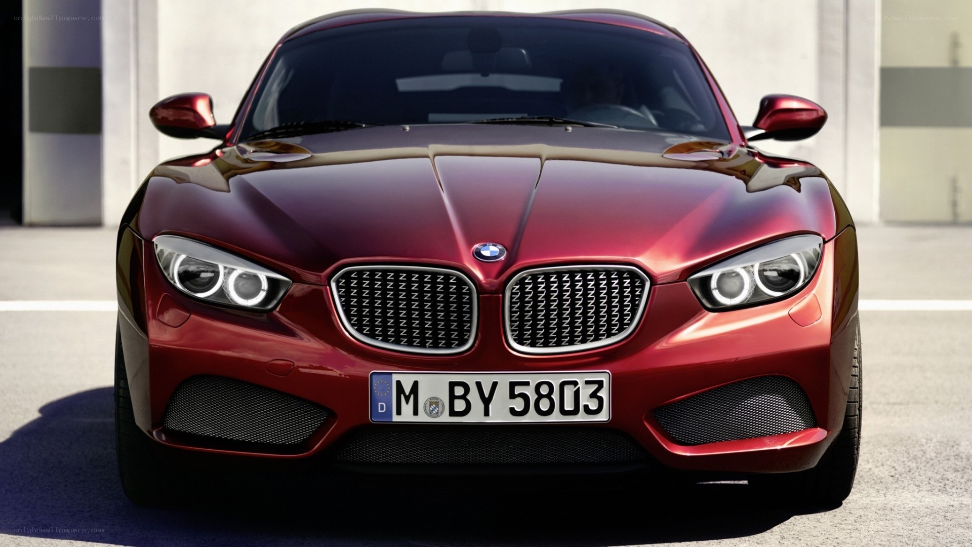 red bmw concept car