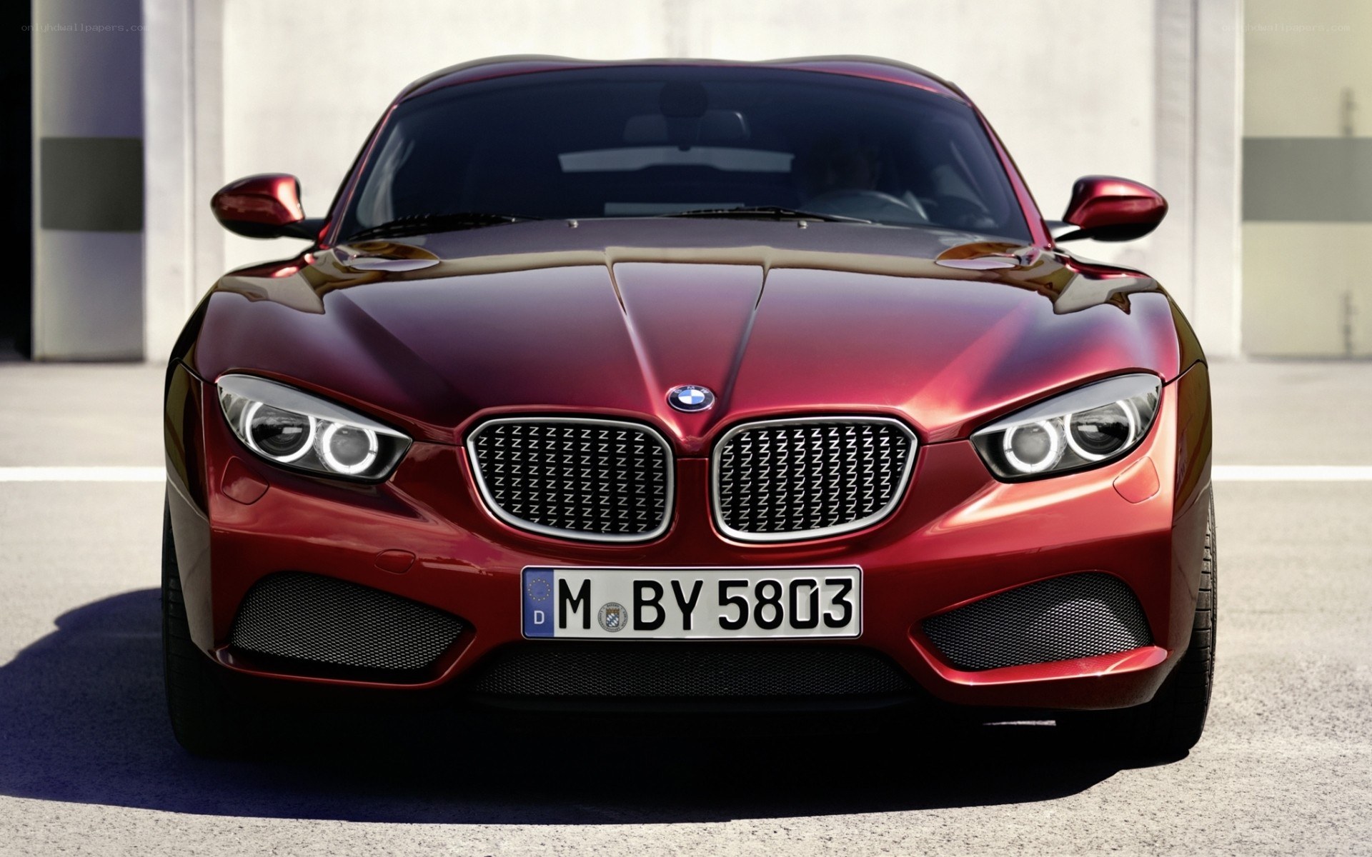 red bmw concept car