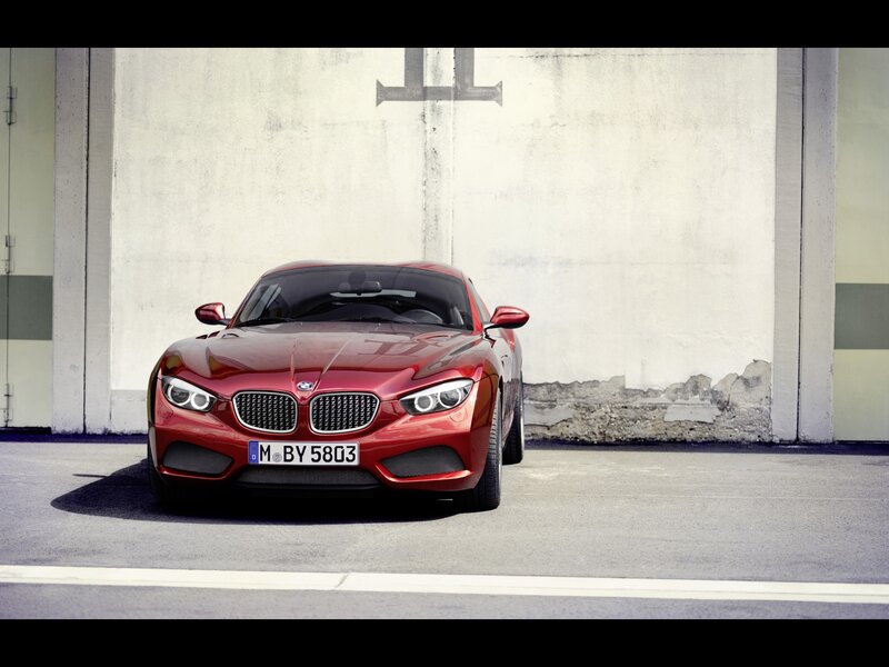 Red Bmw Concept Car — Dramatic, Afternoon, Photograph, Wall