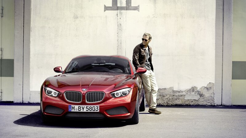 Red Bmw Concept Car — Dramatic, Afternoon