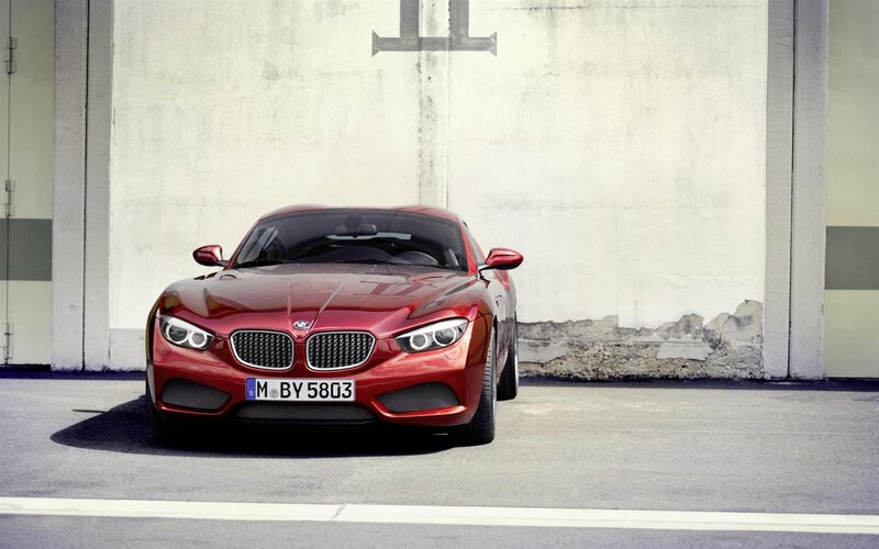 Red Bmw Concept Car — Dramatic, Photograph