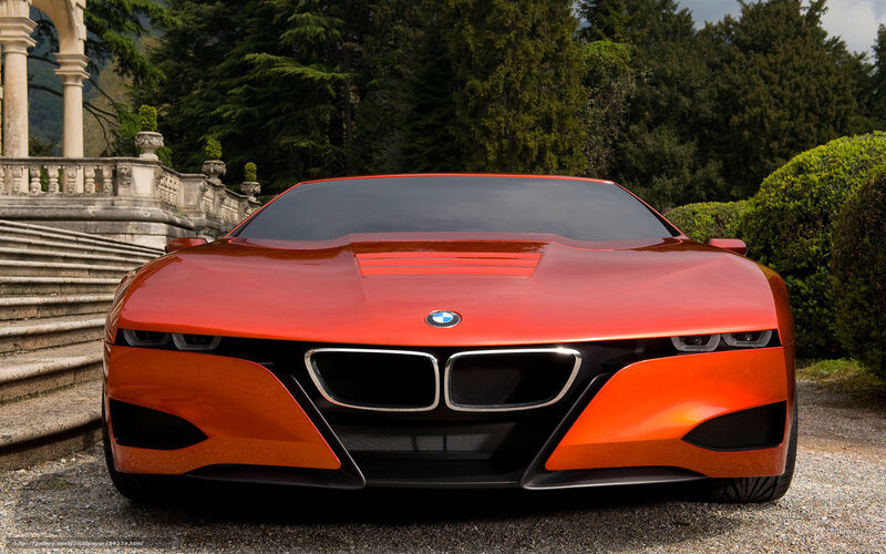 Red BMW Concept Car — Dramatic
