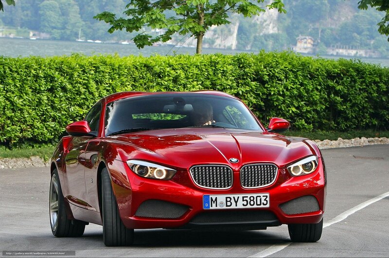 Red Bmw Concept Car — Serene, Afternoon