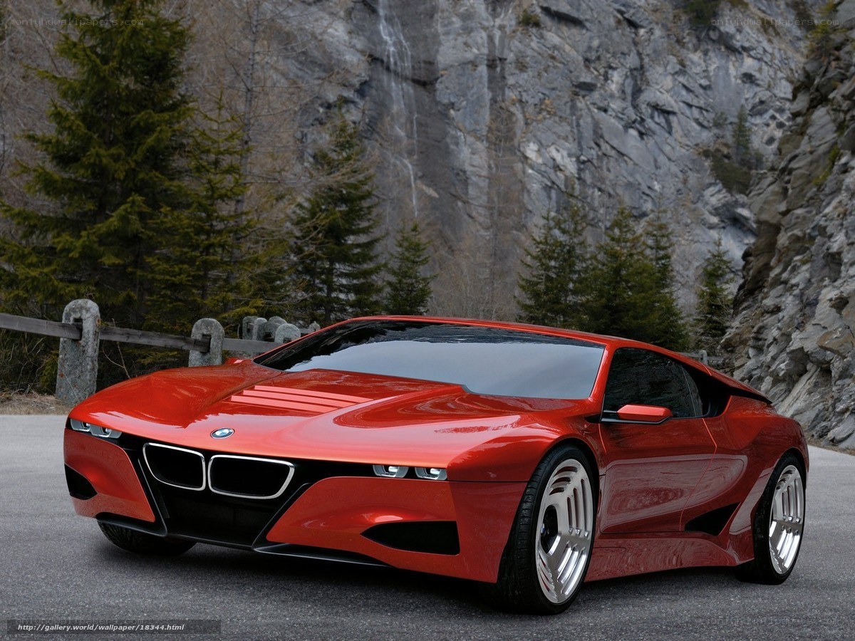 Red BMW concept car