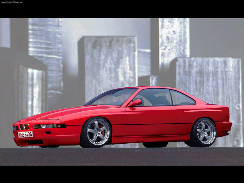 Red BMW Coupe — Dramatic, Photograph, Car