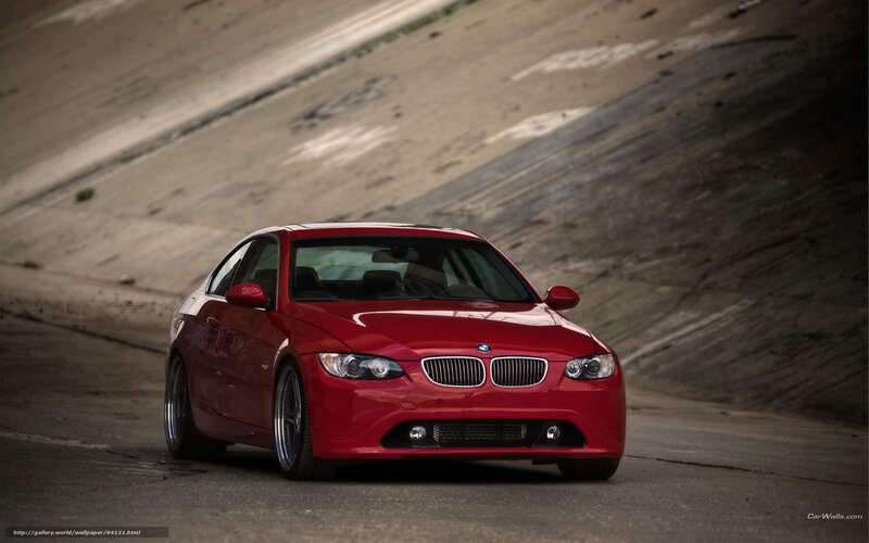 Red Bmw Coupe — Dramatic