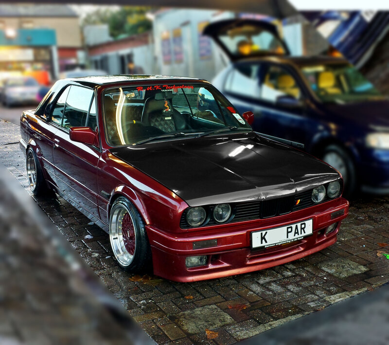 Red Bmw Coupe — Maroon