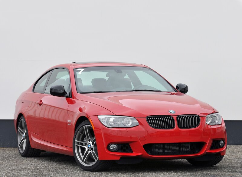 Red Bmw Coupe — Neutral, Photograph, Car, Wheel
