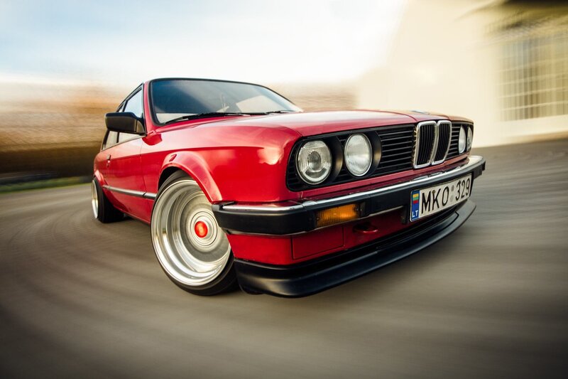 Red Bmw E30