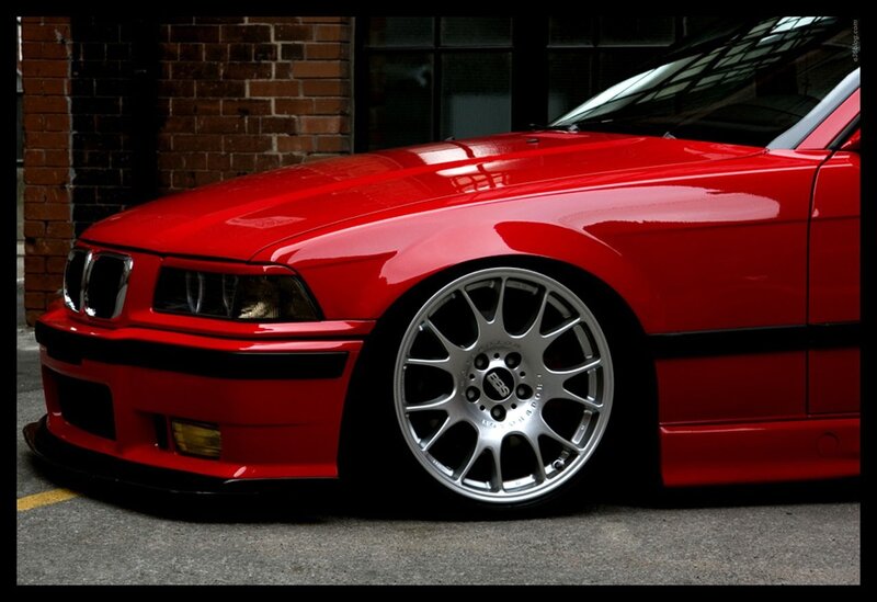 Red Bmw E36 — Dramatic, Photograph