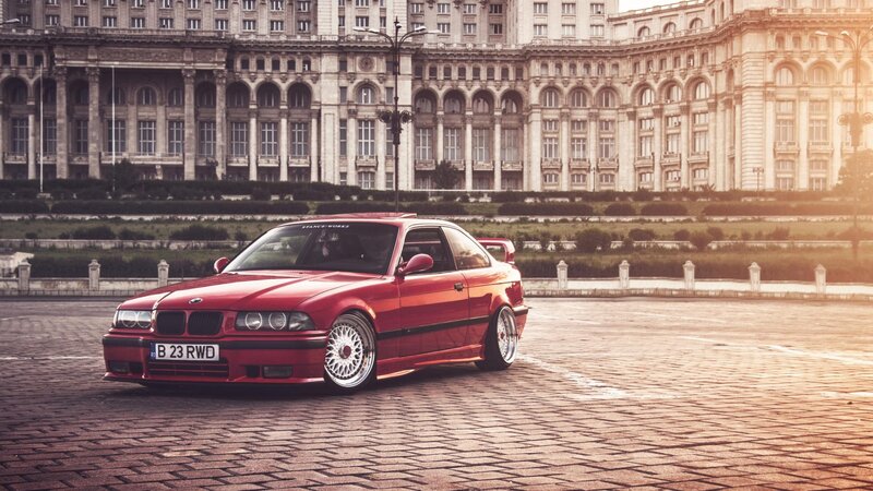 Red Bmw E36