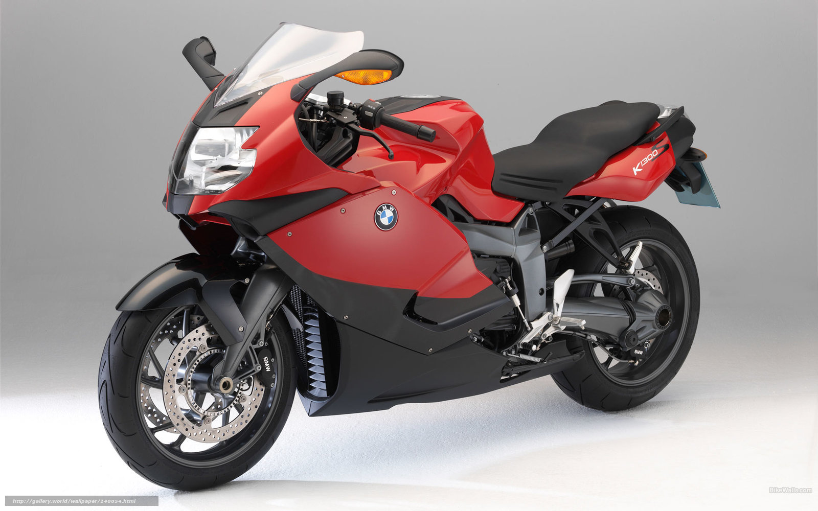 Red BMW K1300 motorcycle
