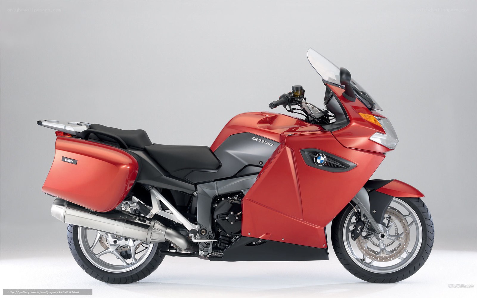 Red BMW K1300GT motorcycle