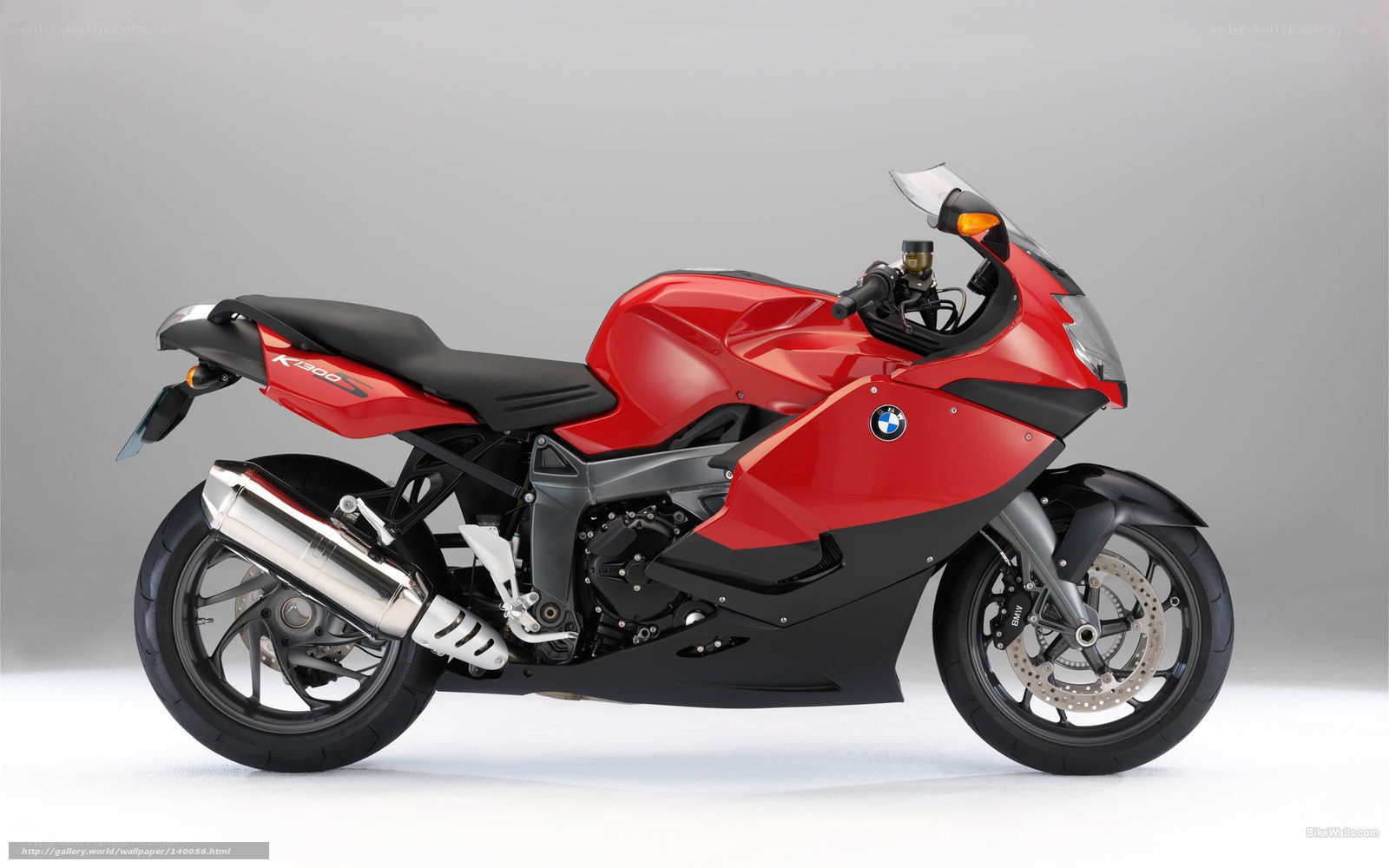 Red BMW K1300S motorcycle