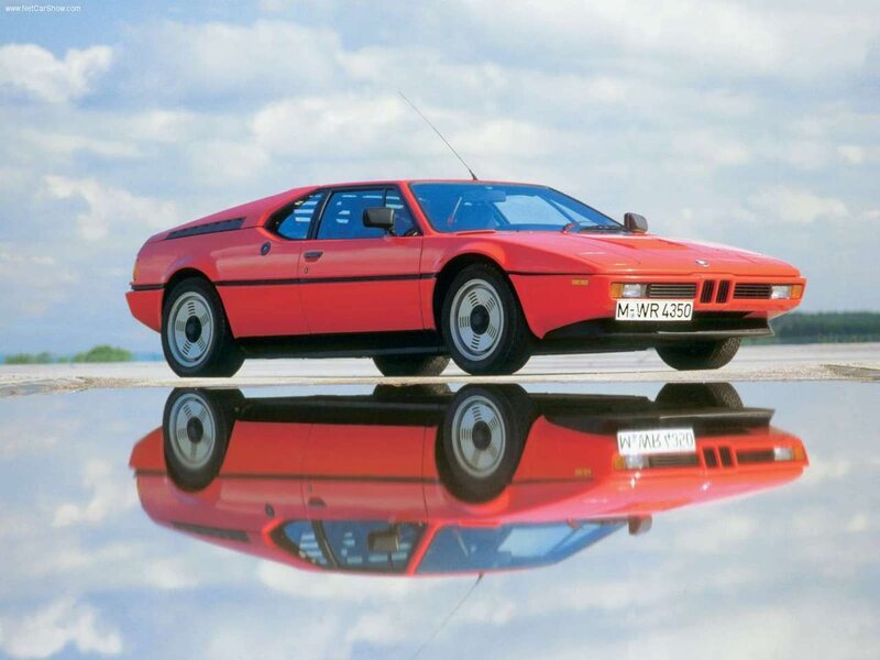 Red BMW M1 sports car
