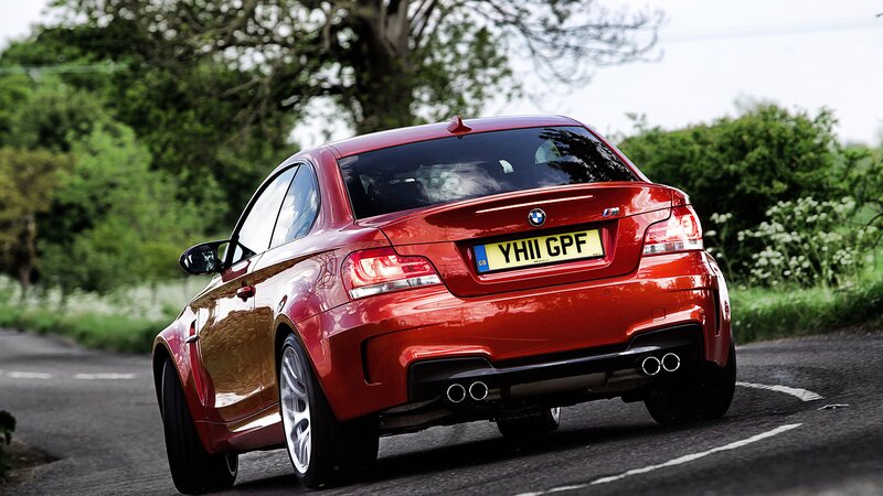 red bmw m135i on country road