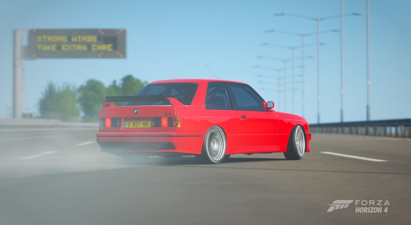 Red Bmw M3 Car — Calm, Afternoon