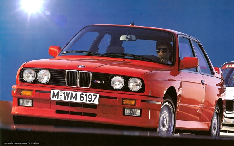 Red BMW M3 Car — Dramatic, Photograph, Driver