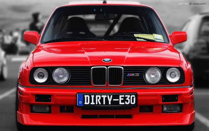 Red Bmw M3 Car — Dramatic, Photograph