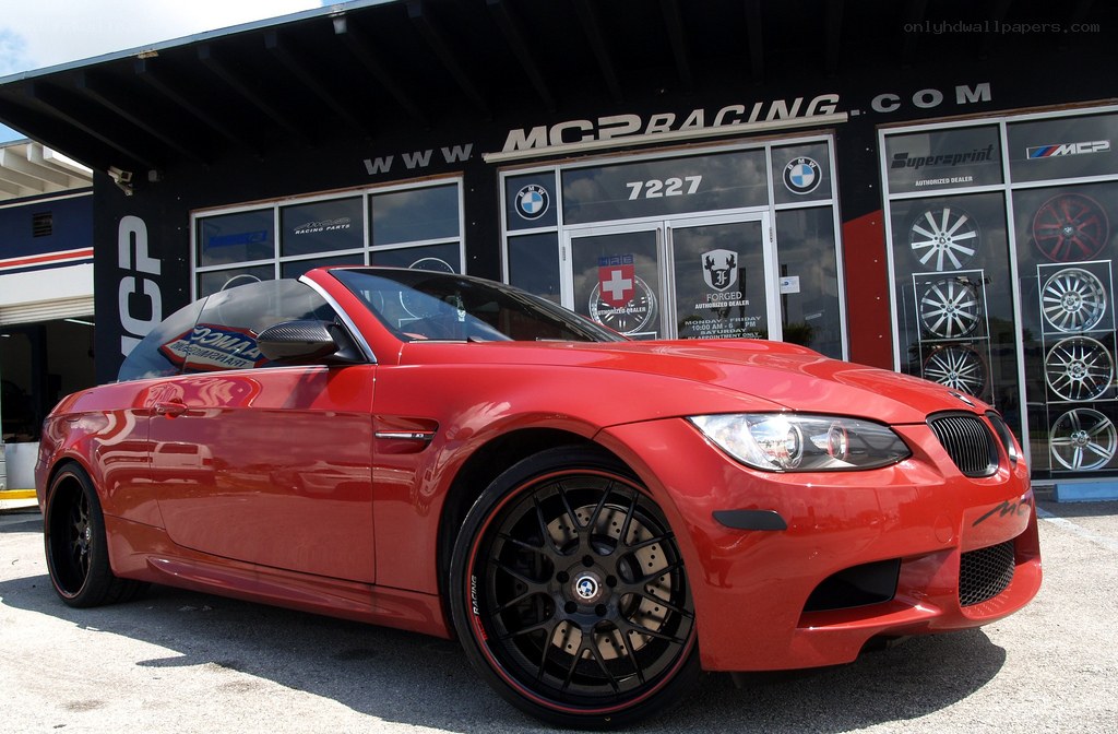Red BMW M3 convertible