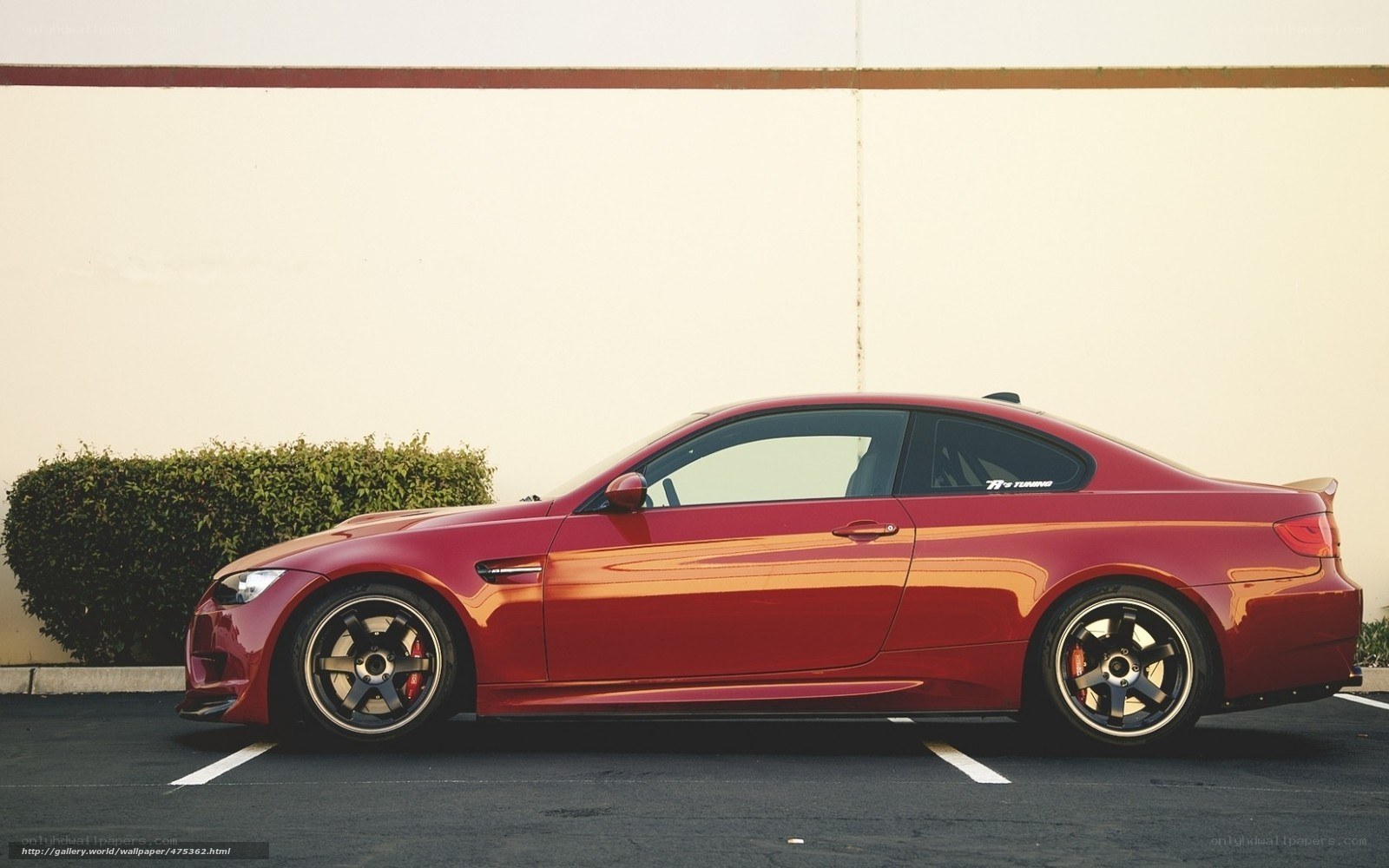 Red BMW M3 coupe