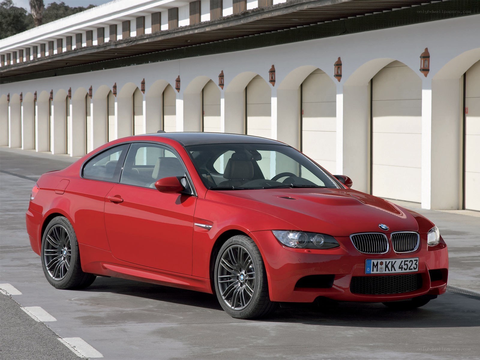Red BMW M3 coupe
