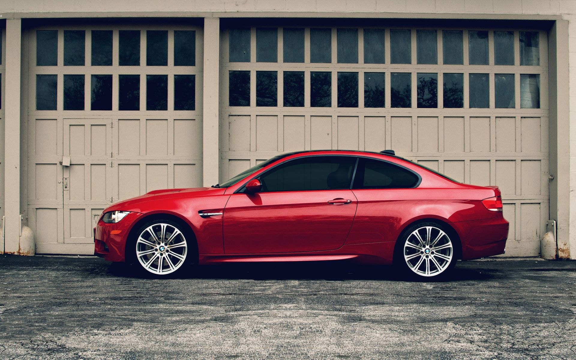 Red BMW M3 coupe