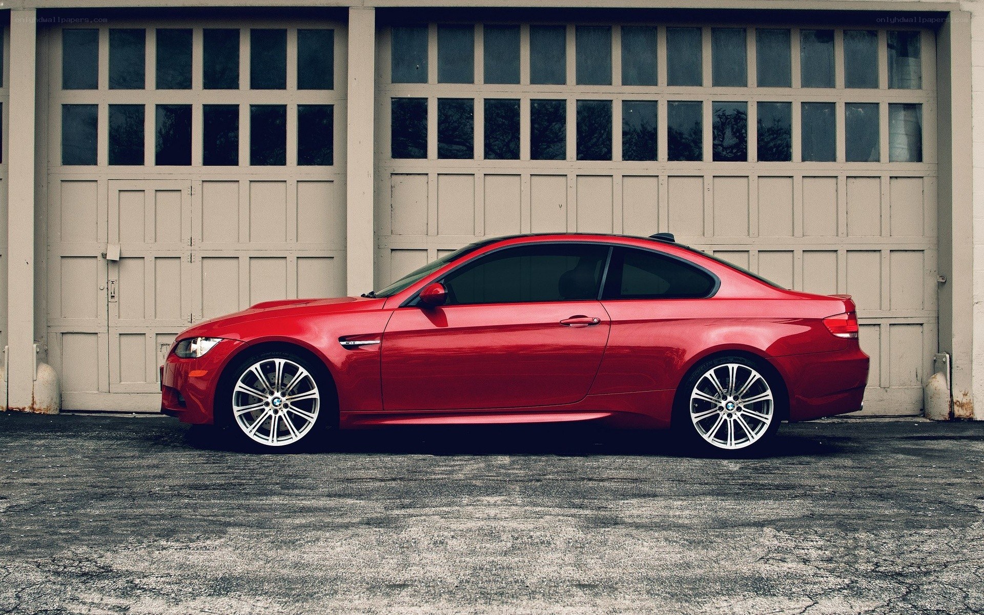 Red BMW M3 coupe