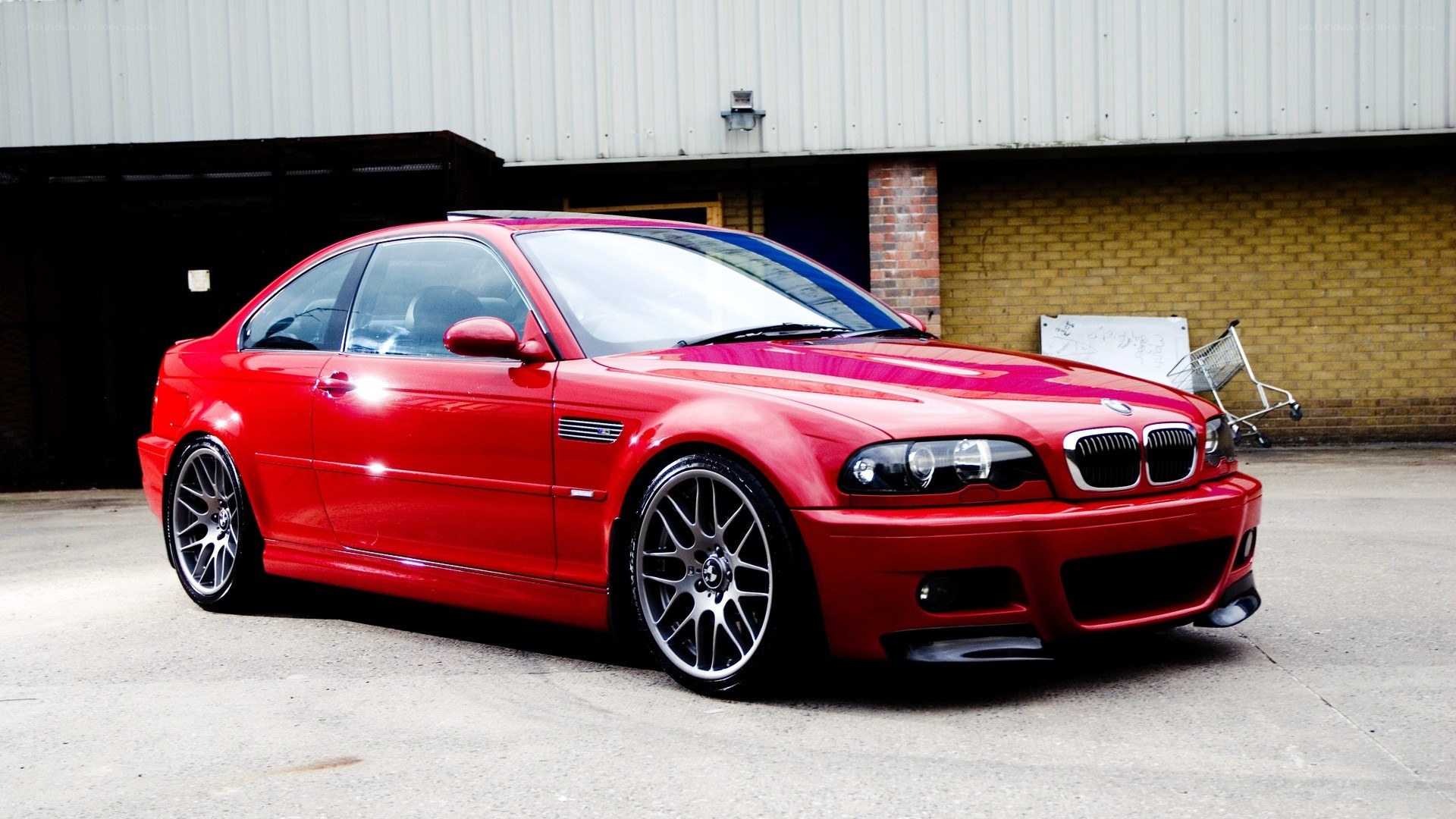 Red BMW M3 coupe