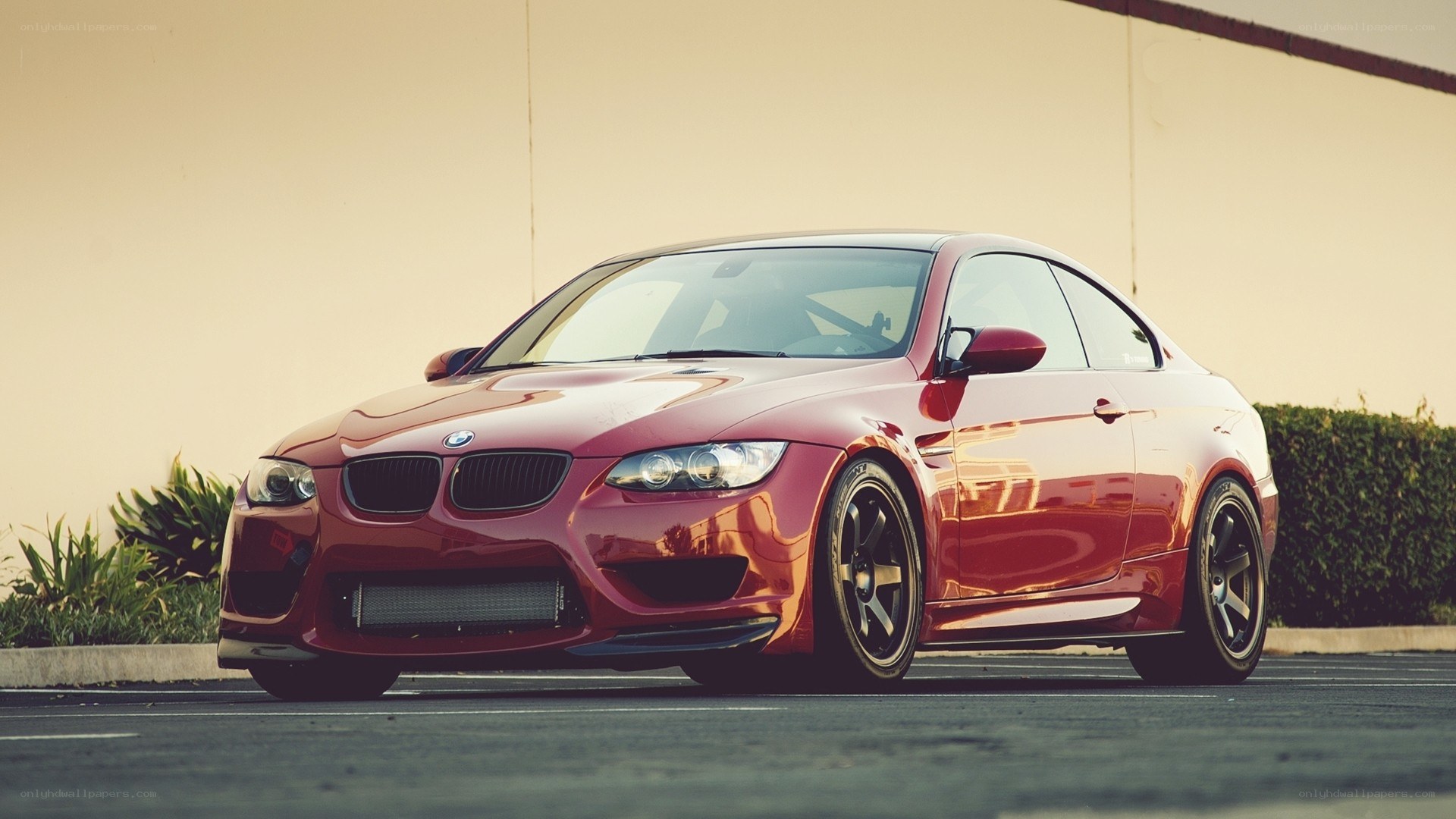 Red BMW M3 coupe