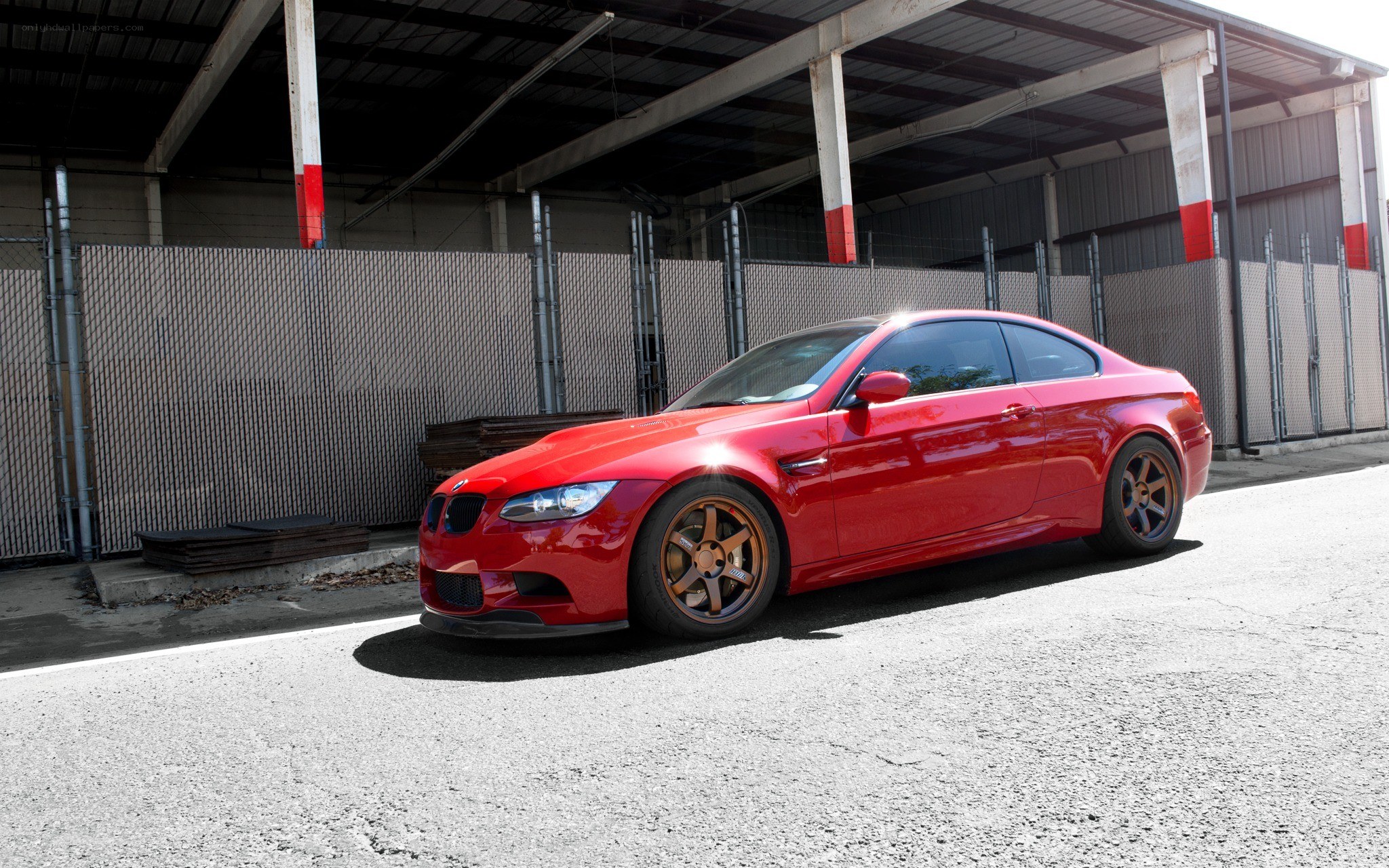 Red BMW M3 coupe