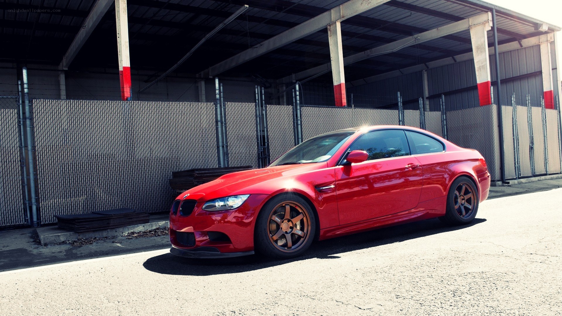 Red BMW M3 coupe