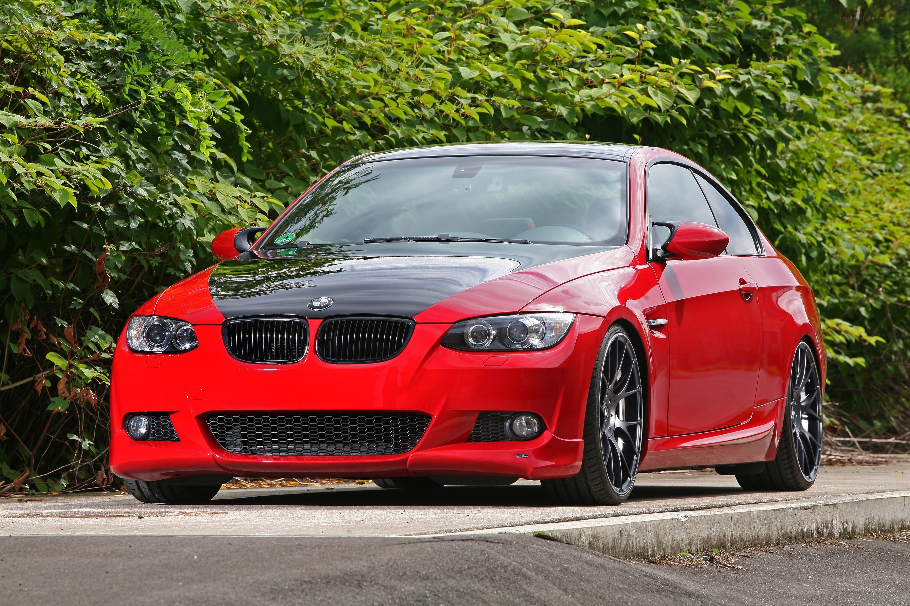 Red BMW M3 coupe