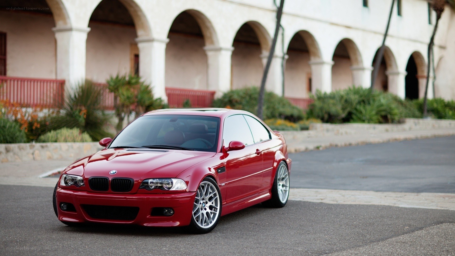 Red BMW M3 coupe