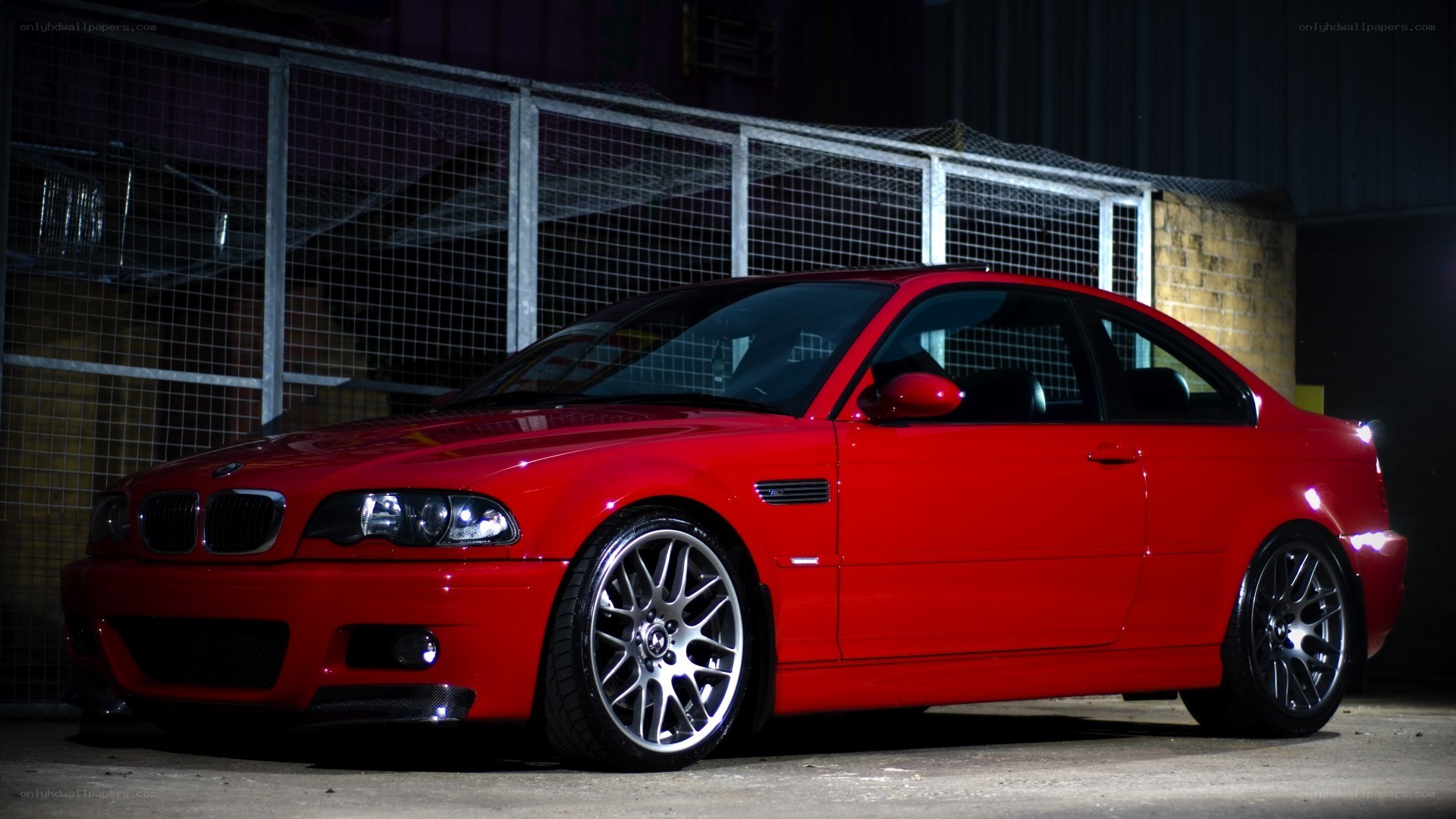 red bmw m3 coupe