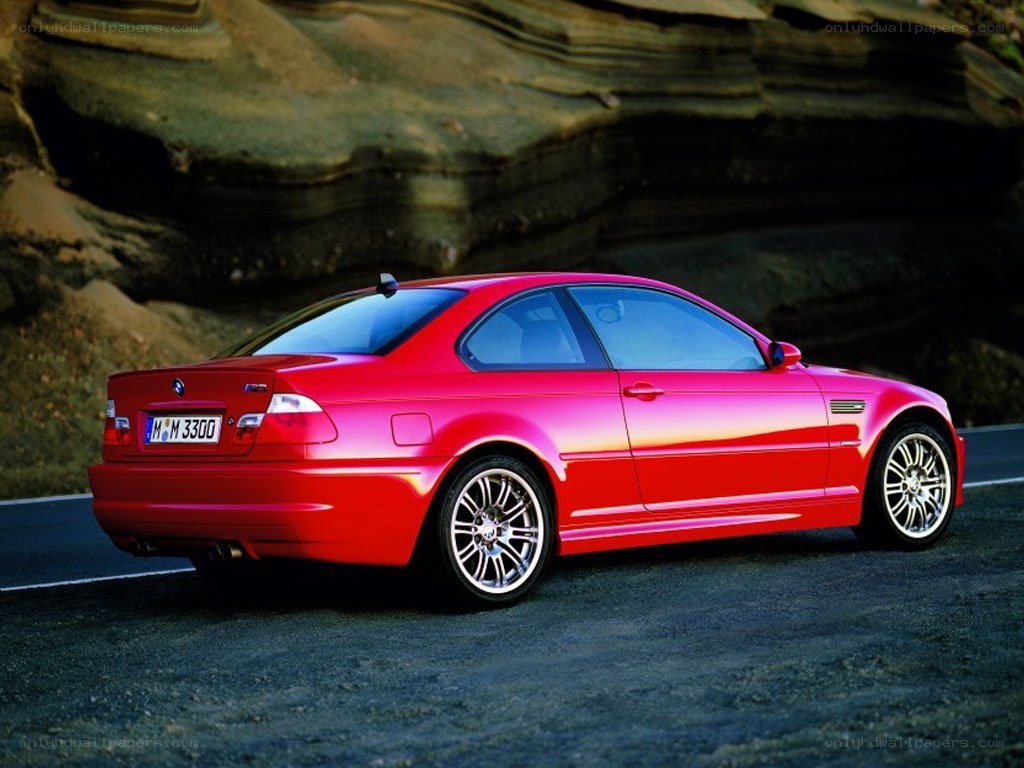 Red BMW M3 coupe