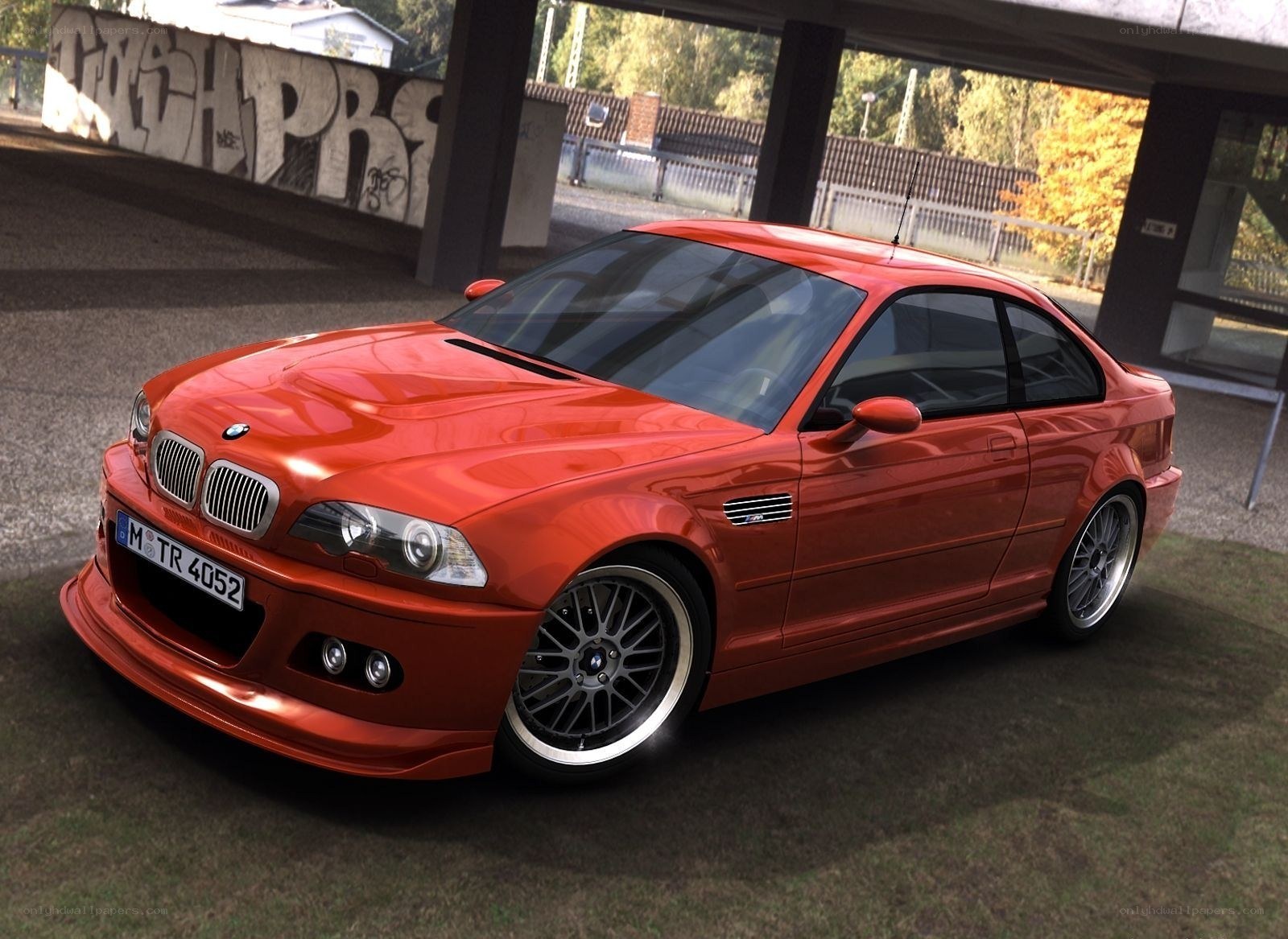 Red BMW M3 coupe