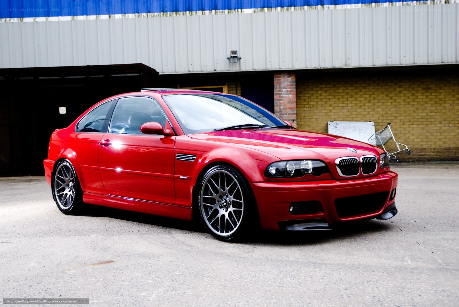 Red BMW M3 coupe