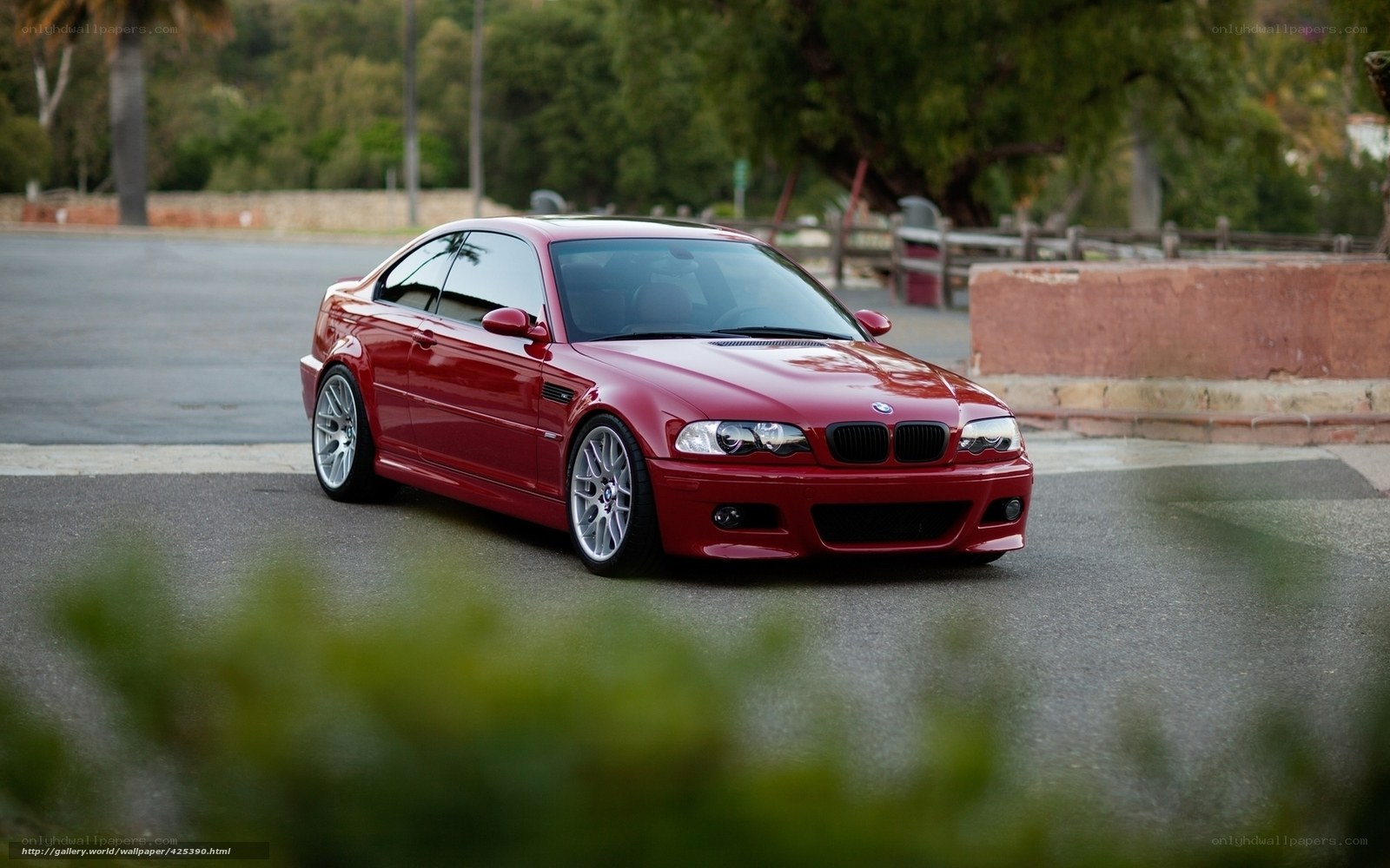 Red BMW M3 coupe