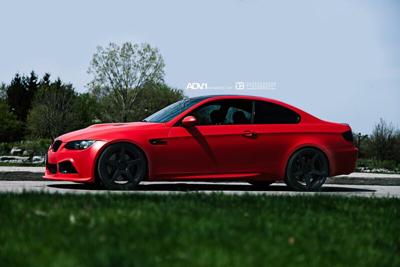 Red Bmw M3 Coupe — Calm, Spring